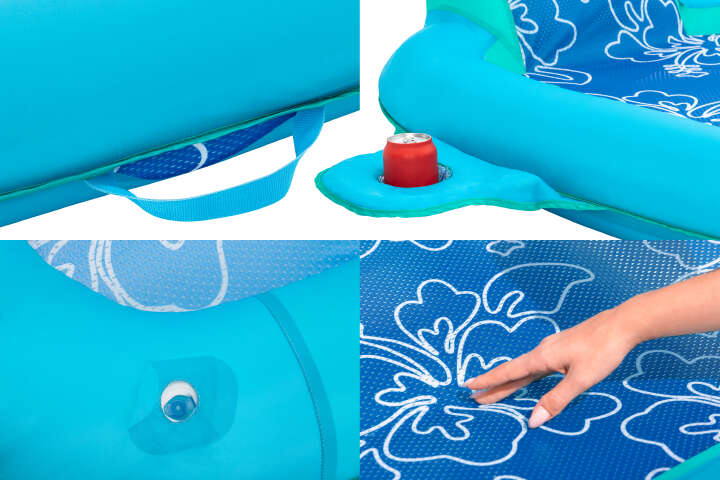 Bestway Poolmatte Flex 'n Fold mit Rückenlehne